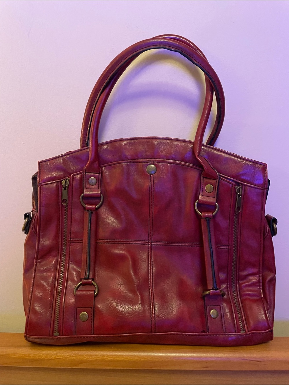 Kimchi Blue burgundy purse